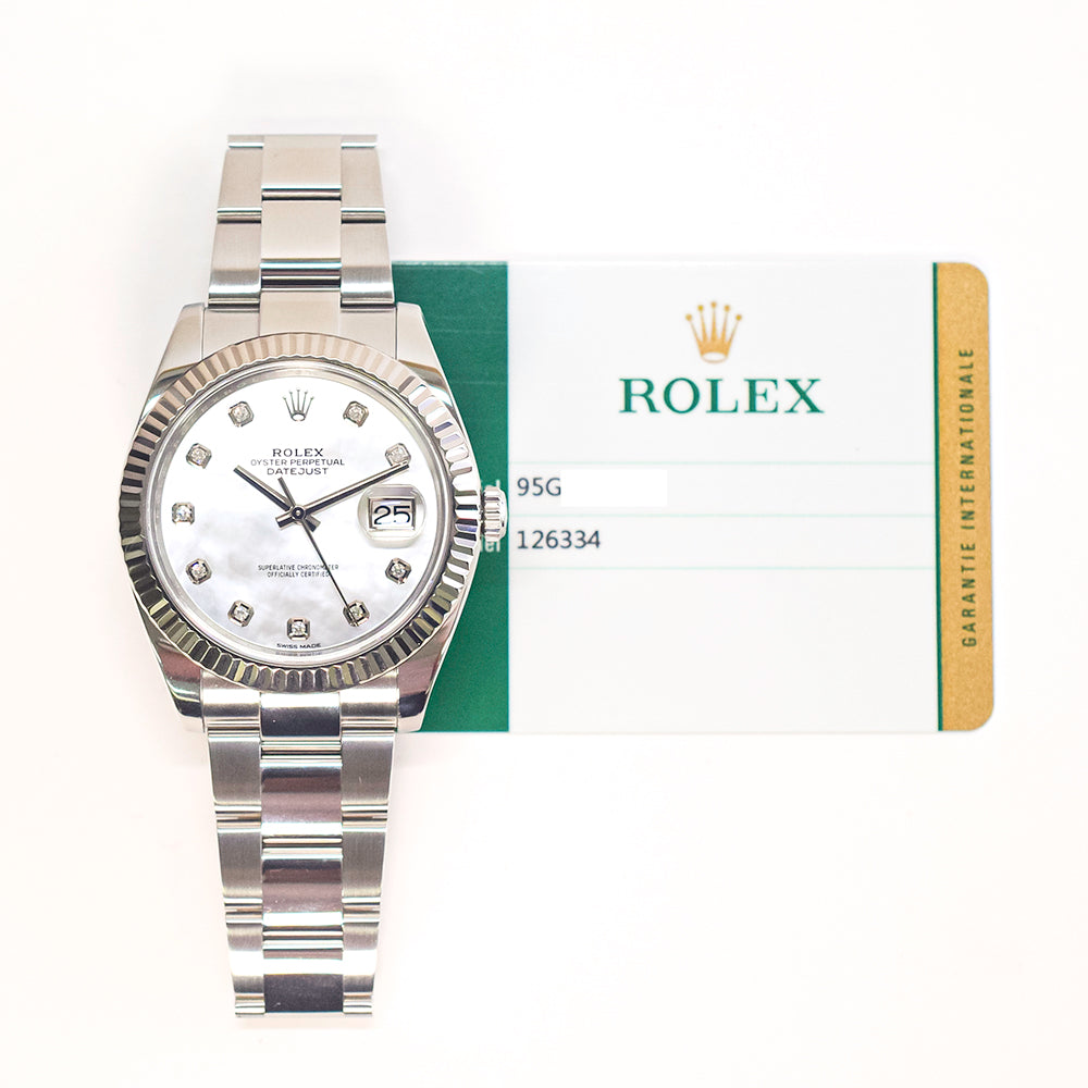 Rolex 126334 Datejust 41mm Steel and White Gold