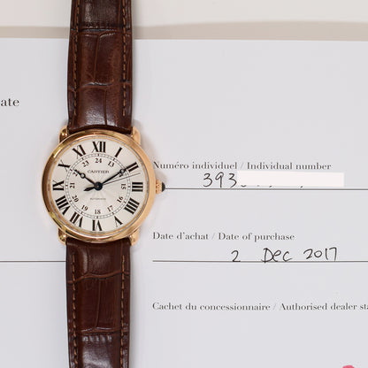 Cartier WGRN0006 Ronde Louis Cartier 36mm Automatic Rose Gold