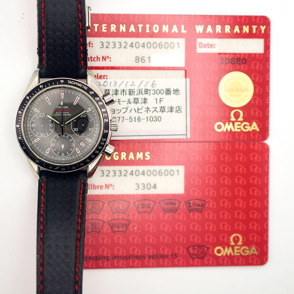 Omega 323.32.40.40.06.001 Speedmaster Date/Day-Date 40mm Stainless Steel on Strap