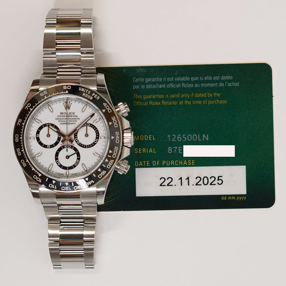 Rolex 126500LN Daytona Steel Ceramic Bezel