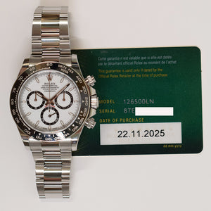 Rolex 126500LN Daytona Steel Ceramic Bezel