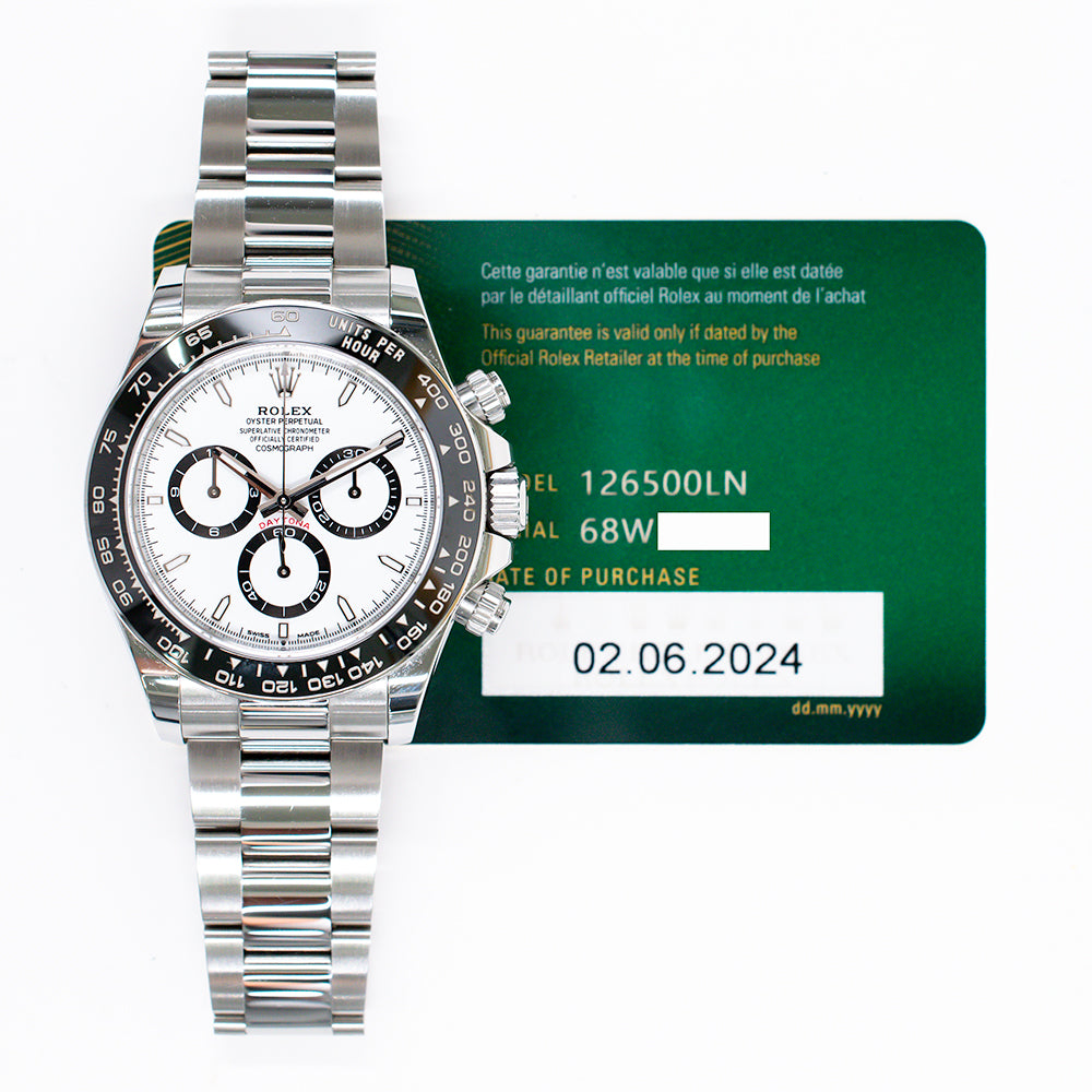 Rolex 126500LN Daytona Steel Ceramic Bezel