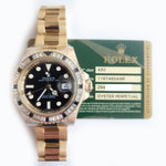 Rolex 116748SANR GMT-Master II Diamond and Black Sapphire Bezel 40mm Yellow Gold