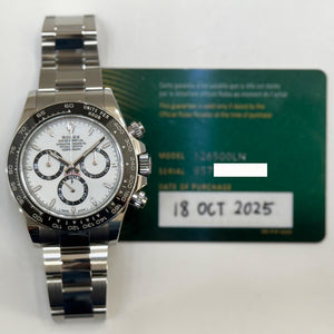 Rolex 126500LN Daytona Steel Ceramic Bezel