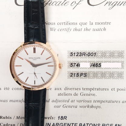 Patek Philippe 5123R-001 Calatrava 38mm Rose Gold