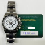 Rolex Daytona Steel Ceramic Bezel Ref. 126500LN - WHITE dial