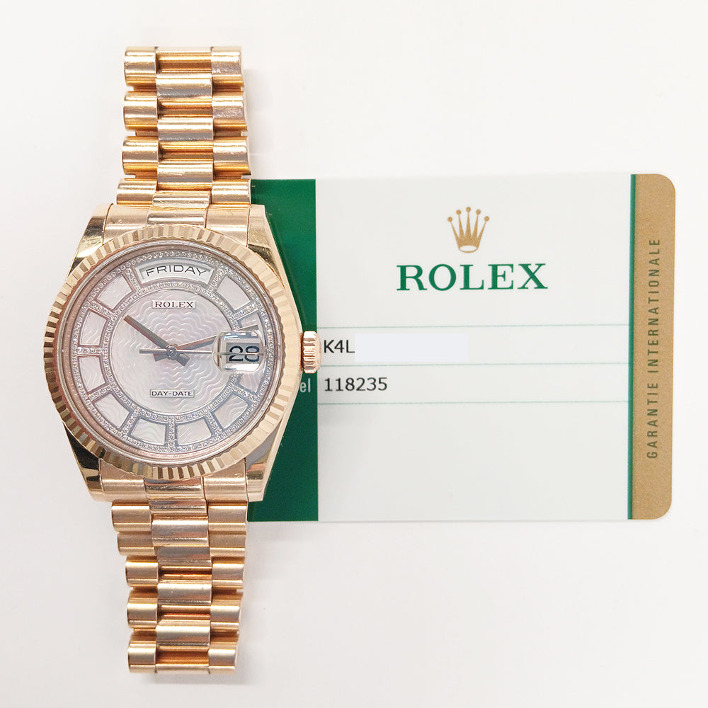 Rolex 118235 Day-Date President 36mm Rose Gold