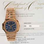 Patek Philippe 5990/1R-001 Nautilus Travel Time Flyback Chronograph 40.5mm Rose Gold
