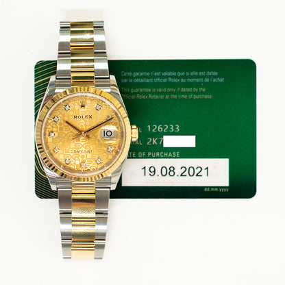 Rolex 126233G Datejust 36mm Steel and Yellow Gold