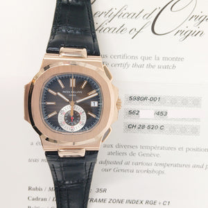 Patek Philippe 5980R-001 Nautilus Flyback Chronograph 40.5mm Rose Gold Self-Winding