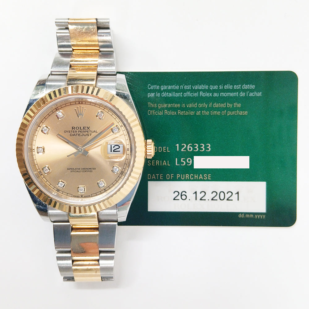 Rolex 126333G Datejust 41mm Steel and Yellow Gold