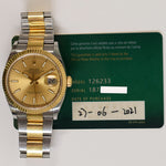 Rolex 126233 Datejust 36mm Steel and Yellow Gold