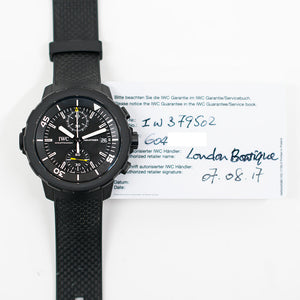 IWC IW379502 Aquatimer Chronograph 45mm  "Galapagos Islands" Edition Stainless Steel with Vulcanized Rubber Coating Case