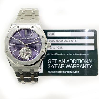 Audemars Piguet 26660ST.OO.1356ST.01 Royal Oak 37mm Flying Tourbillon Extra-Thin "50th Anniversary" - Steel
