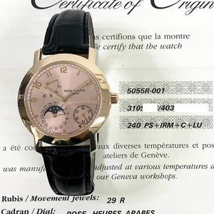 Patek Philippe 5055R-001 Power Reserve Moon Phases 36mm Rose Gold Self Winding