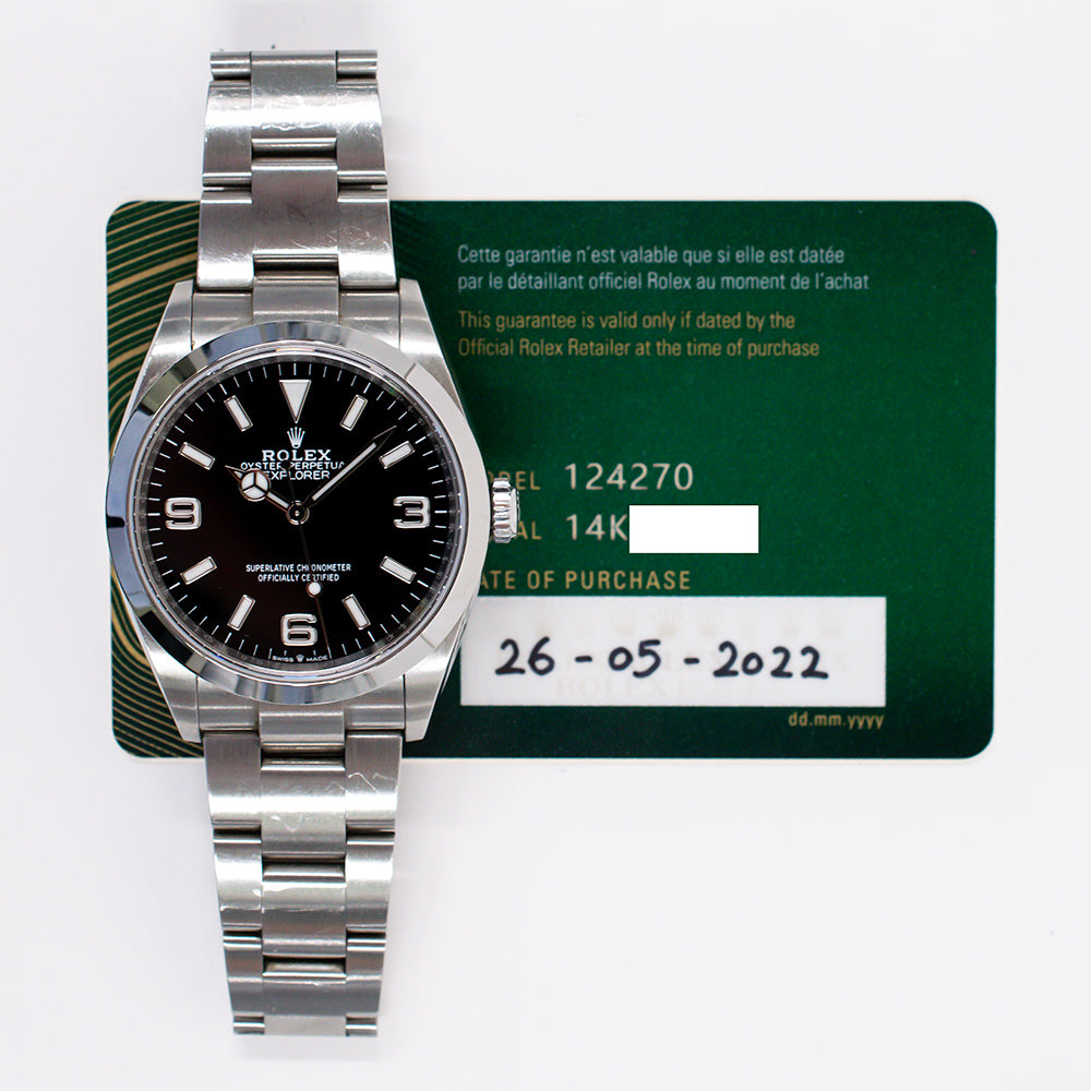 Rolex 124270 Explorer 36mm Steel