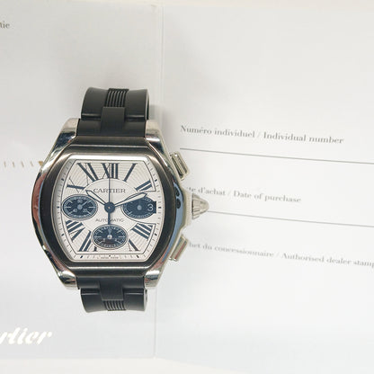 Cartier W6206020 Roadster XL Selfwinding - Steel - 50.2mm x 49.2mm