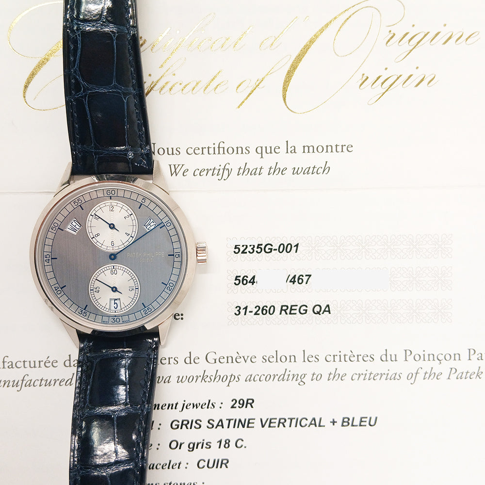 Patek Philippe 5235G-001 Annual Calendar Regulator 40.5mm White Gold Self-Winding