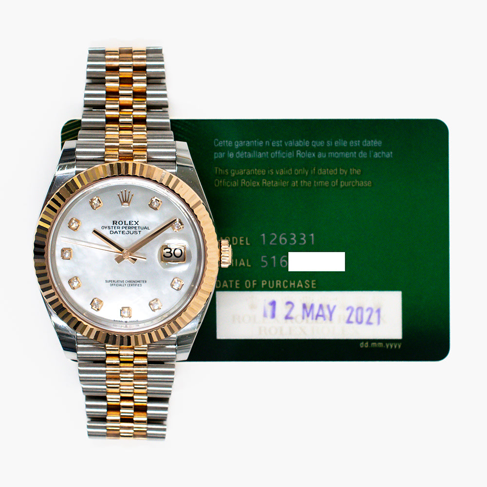 Rolex 126331NG Datejust 41mm Steel and Rose Gold