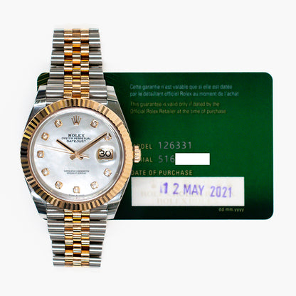 Rolex 126331NG Datejust 41mm Steel and Rose Gold