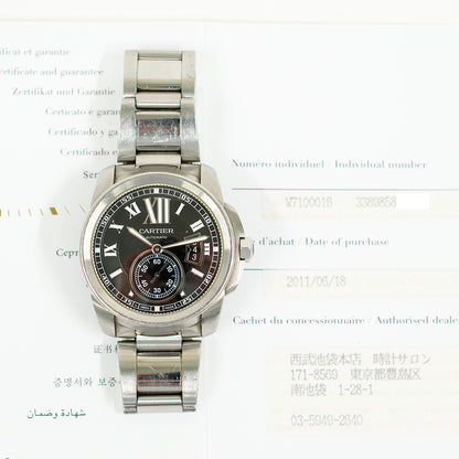 Cartier W7100016 Calibre de Cartier 42mm Steel Selfwinding