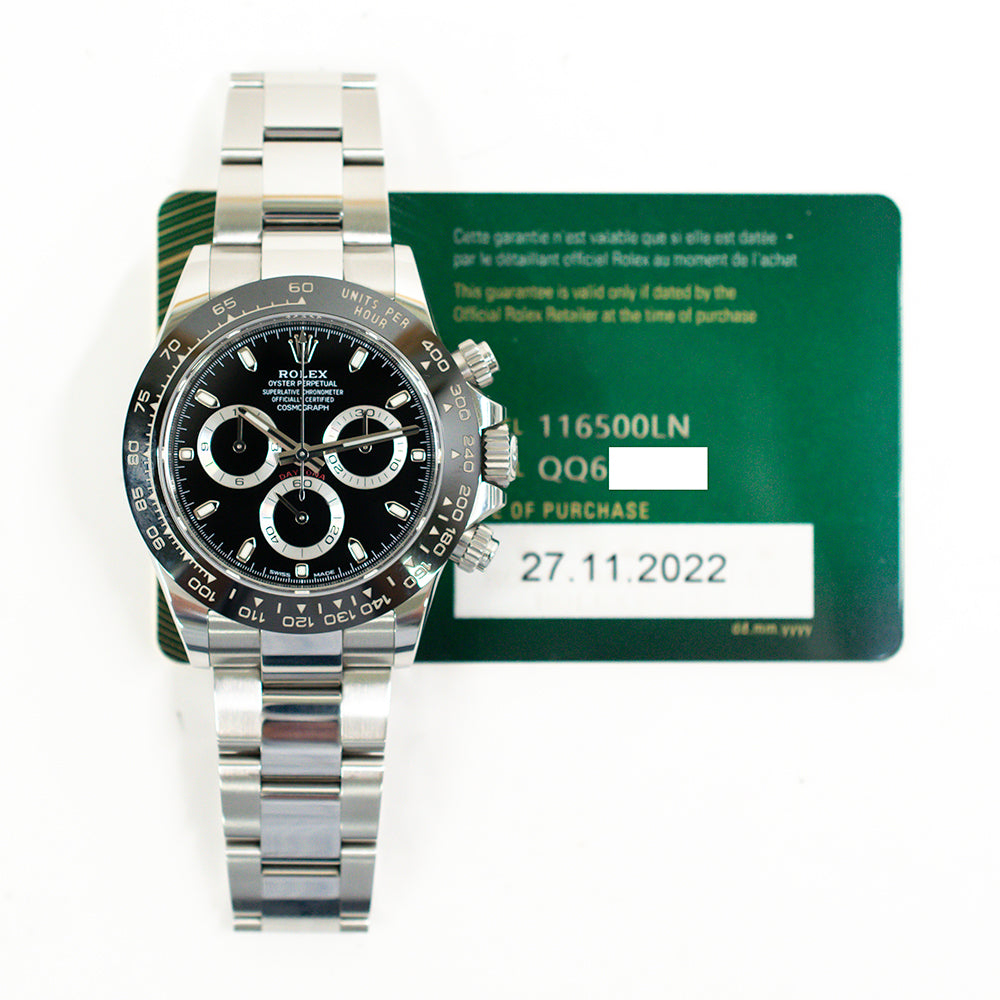 Rolex 116500LN Daytona Steel Ceramic Bezel