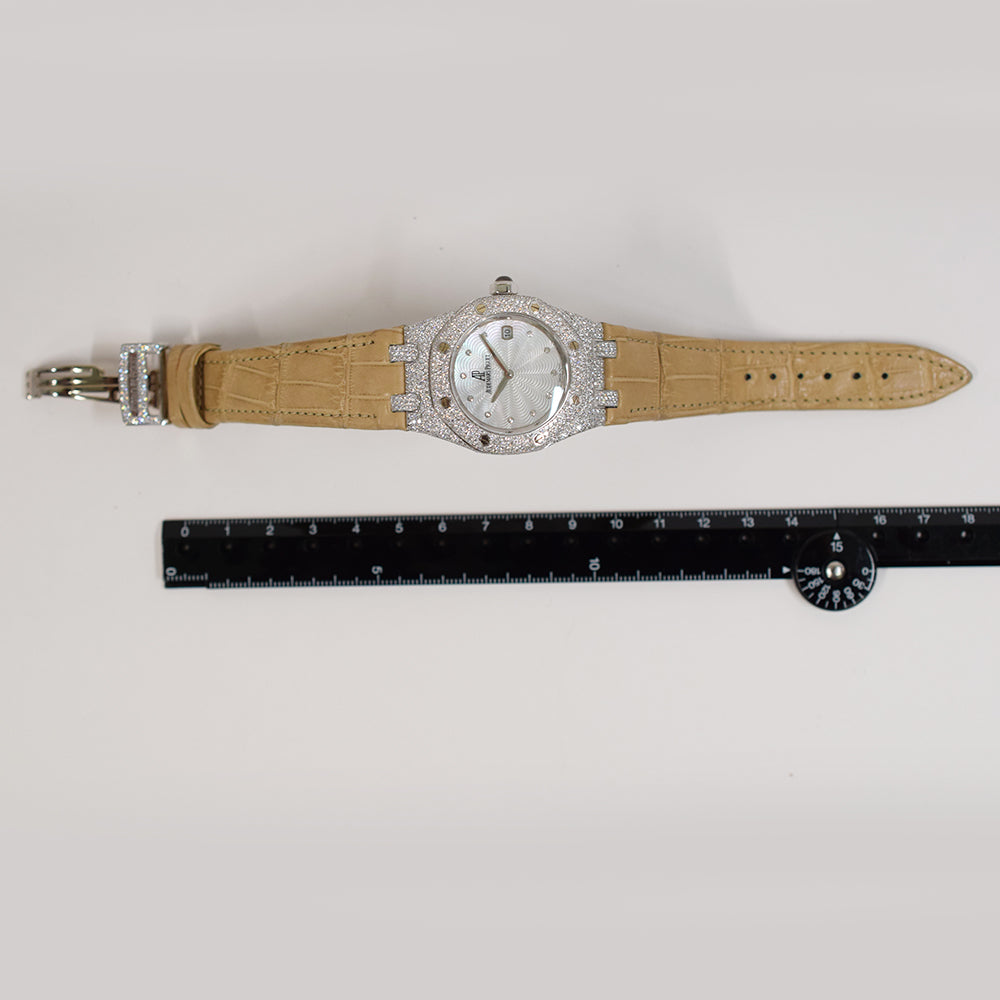 Audemars Piguet Royal Oak Lady Quartz 33mm White Gold Diamond-set Bezel Ref. 67605BC.ZZ.D070SU.01 - image 12