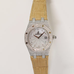 Audemars Piguet 67605BC.ZZ.D070SU.01 Royal Oak Lady Quartz 33mm White Gold Diamond-set Bezel