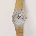 Audemars Piguet Royal Oak Lady Quartz 33mm White Gold Diamond-set Bezel Ref. 67605BC.ZZ.D070SU.01 - SILVER dial