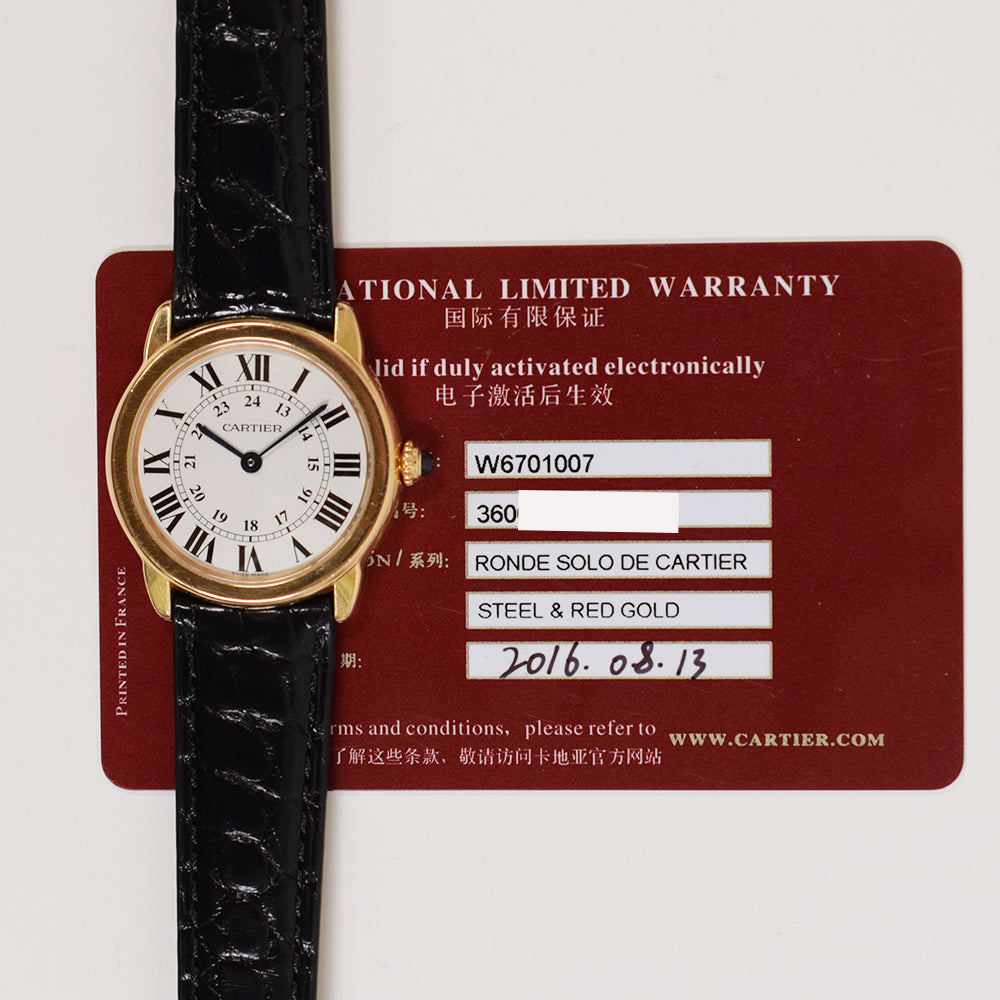 Cartier W6701007 Ronde Solo de Cartier Quartz 29.5mm Steel and Rose Gold