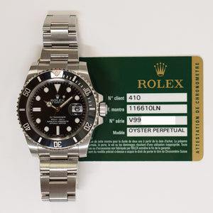 Rolex 116610LN Submariner Date 40mm Black Bezel Steel