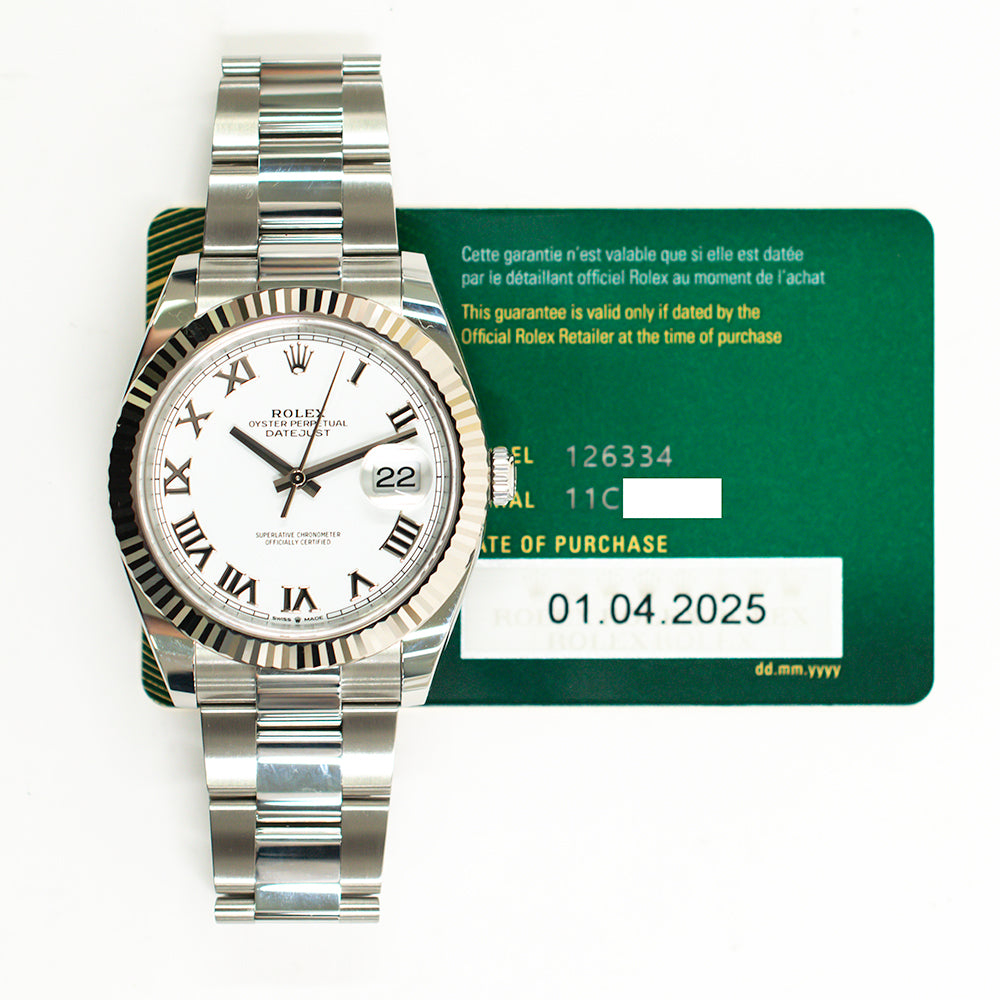 Rolex 126334 Datejust 41mm Steel and White Gold