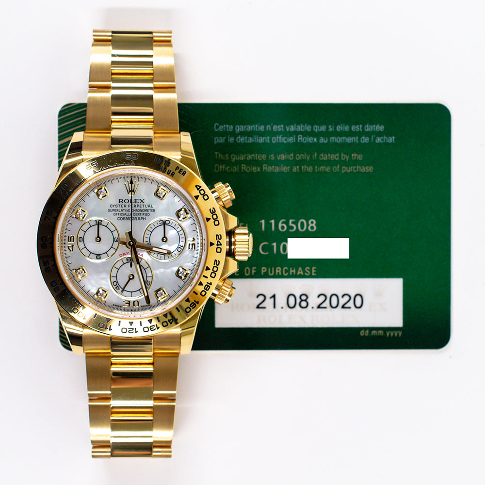 Rolex 116508NG Daytona Yellow Gold