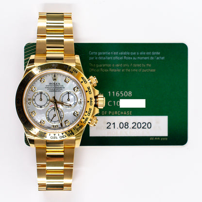 Rolex 116508NG Daytona Yellow Gold