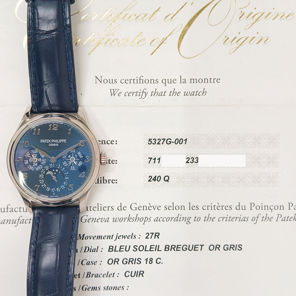Patek Philippe 5327G-001 Perpetual Calendar 39mm White Gold Self-winding