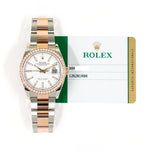 Rolex 126281RBR Datejust 36mm Diamond Bezel Steel and Rose Gold