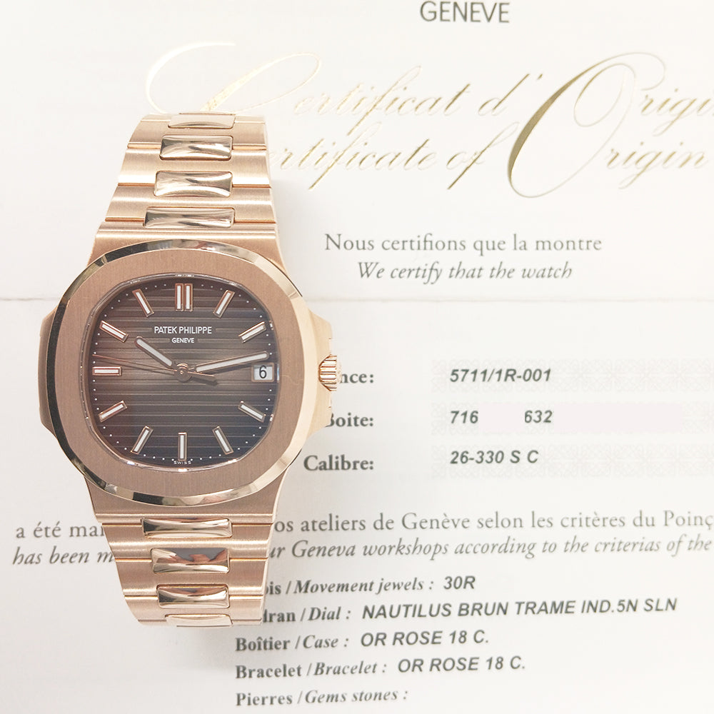 Patek Philippe 5711/1R-001 Nautilus 40mm Rose Gold