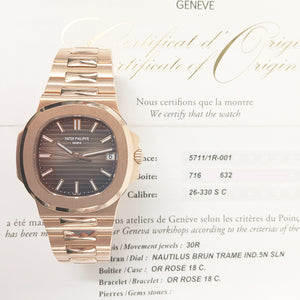 Patek Philippe 5711/1R-001 Nautilus 40mm Rose Gold