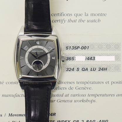 Patek Philippe 5135P-001 "Gondolo Calendario" Annual Calendar Moonphase - Platinum - 40mm x 38mm Self-Winding