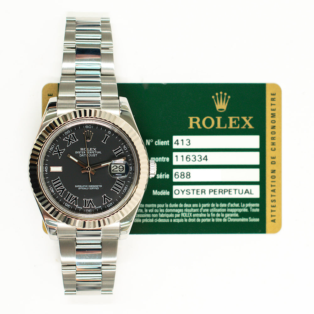 Rolex 116334 Datejust II Steel and White Gold