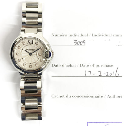 Cartier WE902073 Ballon Bleu 28mm - Steel Quartz