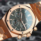 Audemars Piguet Royal Oak Chronograph 41mm, Green Dial - 18kt Rose Gold on Bracelet, 26240OR.OO.1320OR.08
