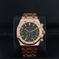 Audemars Piguet Royal Oak Chronograph 41mm, Green Dial - 18kt Rose Gold on Bracelet, 26240OR.OO.1320OR.08