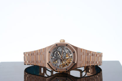 Audemars Piguet Royal Oak Double Balance Wheel, Openworked Dial - 18kt Rose Gold on Bracelet 15467OR.OO.1256OR.01