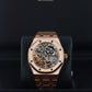 Audemars Piguet Royal Oak Double Balance Wheel, Openworked Dial - 18kt Rose Gold on Bracelet 15467OR.OO.1256OR.01
