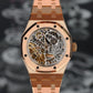 Audemars Piguet Royal Oak Double Balance Wheel, Openworked Dial - 18kt Rose Gold on Bracelet 15467OR.OO.1256OR.01