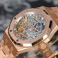 Audemars Piguet Royal Oak Double Balance Wheel, Openworked Dial - 18kt Rose Gold on Bracelet 15467OR.OO.1256OR.01