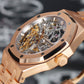 Audemars Piguet Royal Oak Double Balance Wheel, Openworked Dial - 18kt Rose Gold on Bracelet 15467OR.OO.1256OR.01
