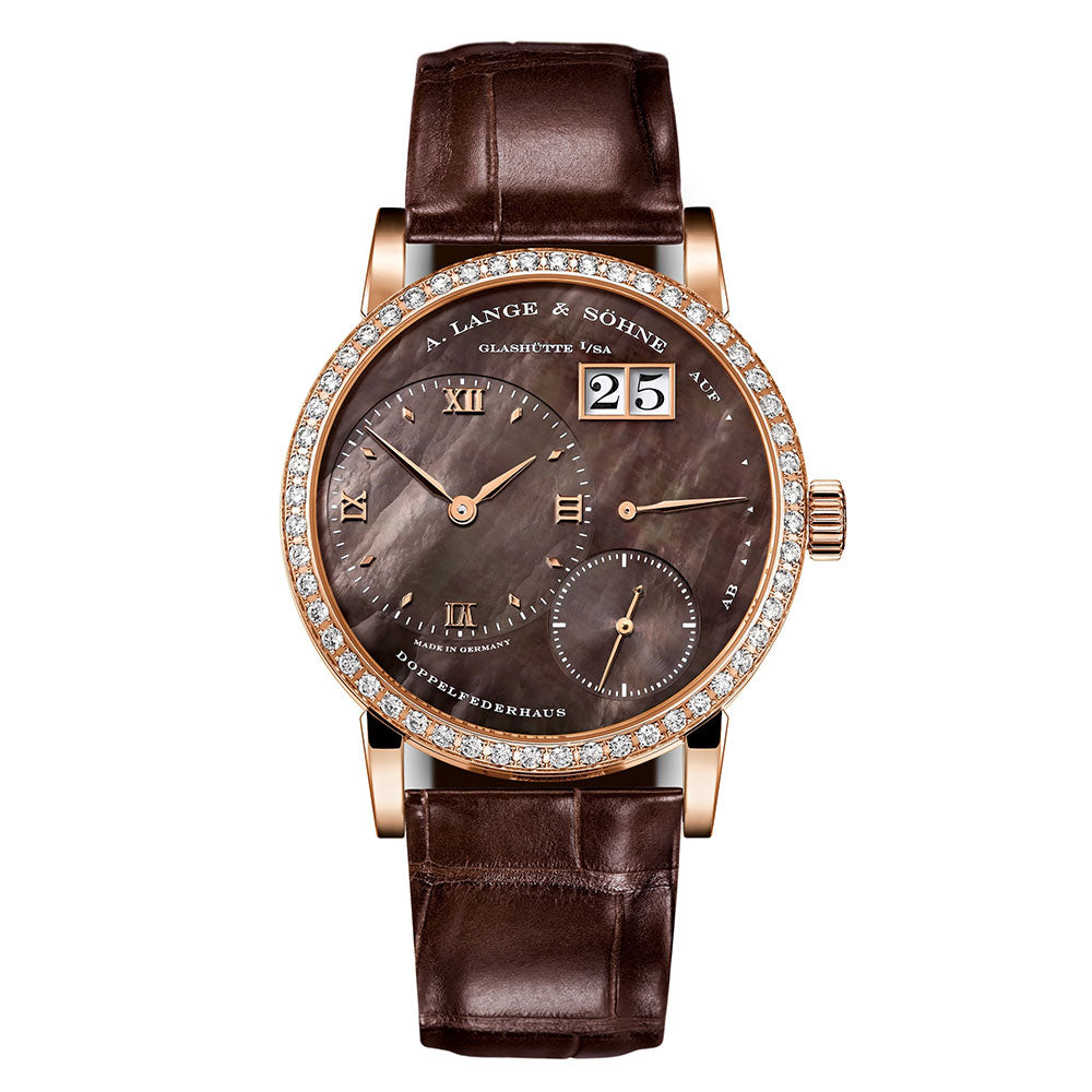 Louis Vuitton 813.043 Little Lange 1 36mm Rose Gold Diamonds Bezel Manual Winding