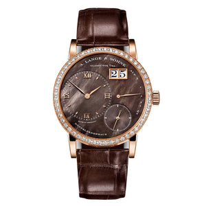 Louis Vuitton 813.043 Little Lange 1 36mm Rose Gold Diamonds Bezel Manual Winding